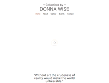 Tablet Screenshot of donnawiseart.com
